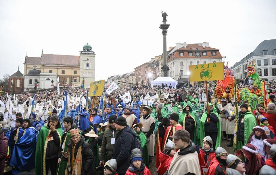  Orszak Trzech Króli w Warszawie / autor: PAP/Marcin Obara