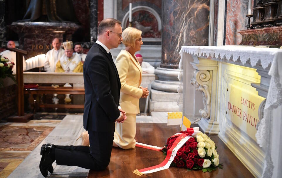 Para prezydencka w Watykanie / autor: PAP/Andrzej Lange