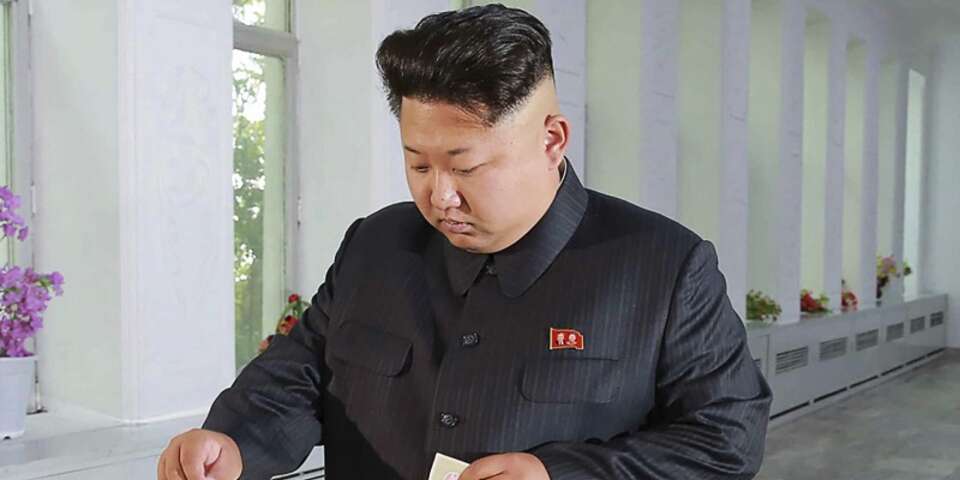 Fot. PAP/EPA/Rodong Sinmun