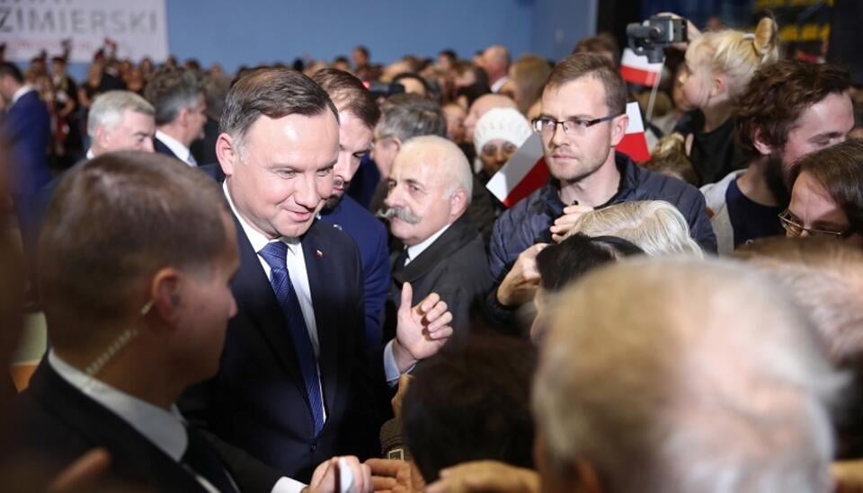 Andrzej Duda w Kazimierzy Wielkiej / autor: PAP/Łukasz Gągulski