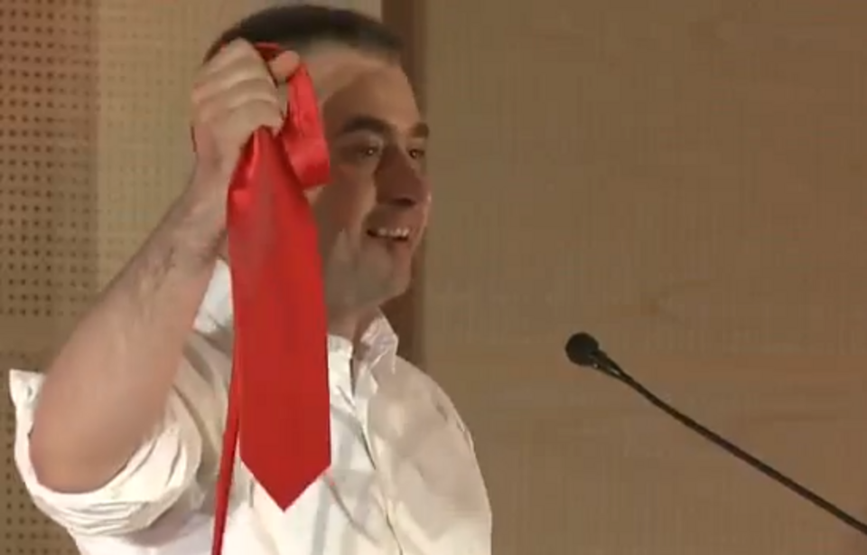 Na zdjęciu: sekretarz generalny SLD Krzysztof Gawkowski (fot. YouTube)
