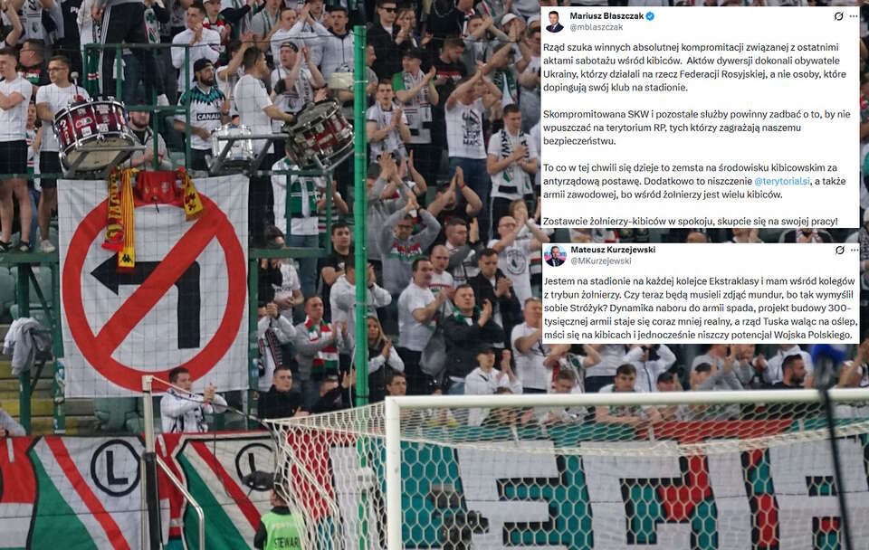 Kibice Legii Warszawa / autor: Fratria/X