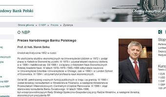 Agencja Bloomberg: Marek Belka najgorszym szefem banku centralnego w Europie