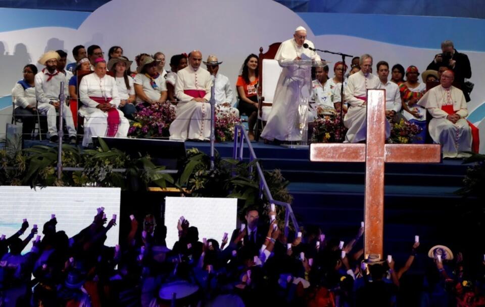 Papież Franciszek w Panamie na Światowych Dniach Młodzieży  / autor: PAP/EPA