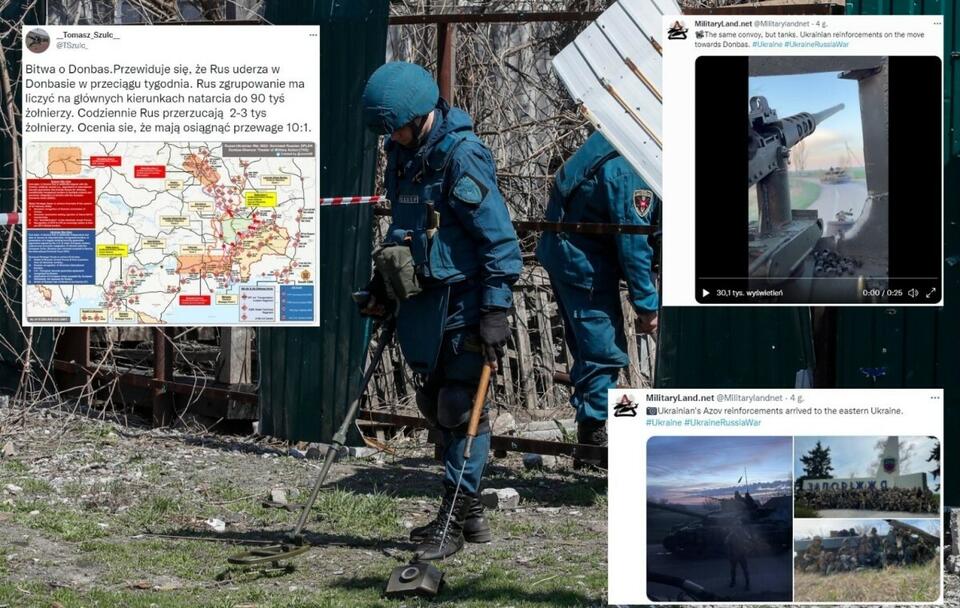 Jak wygląda sytuacja w Donbasie? SPRAWDŹ lokalizację wojsk / autor: PAP/EPA/SERGEI ILNITSKY; Twitter (screeny)