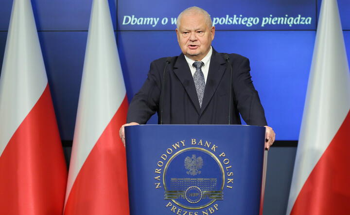 Prezes Narodowego Banku Polskiego Adam Glapiński / autor: PAP/Paweł Supernak