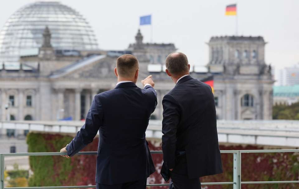 Prezydent Nawrocki i kanclerz Merz / autor: PAP/Paweł Supernak