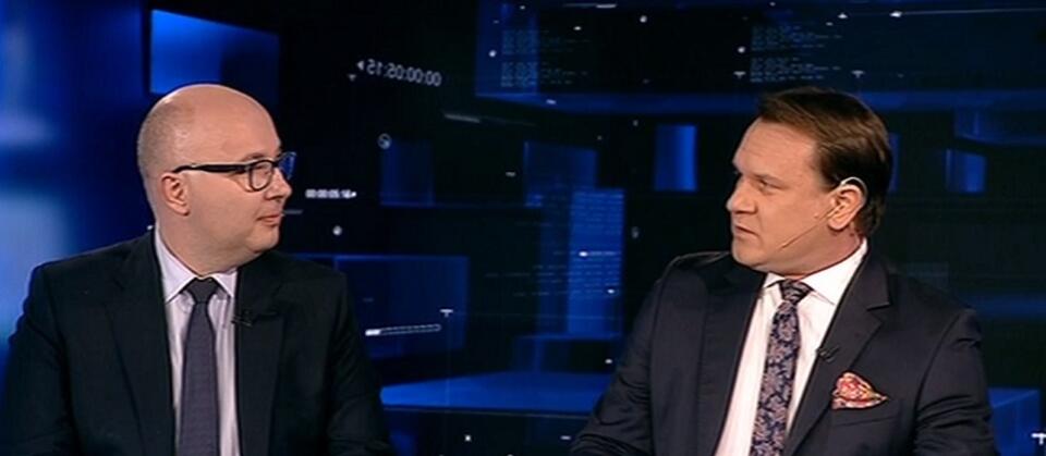 Robert Kropiwnicki (PO), Dominik Tarczyński (PiS) / autor: wPolityce.pl/TVP Info