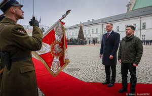 Prezydent Karol Nawrocki i Wołodymyr Zełenski / autor: Mikołaj Bujak / KPRP