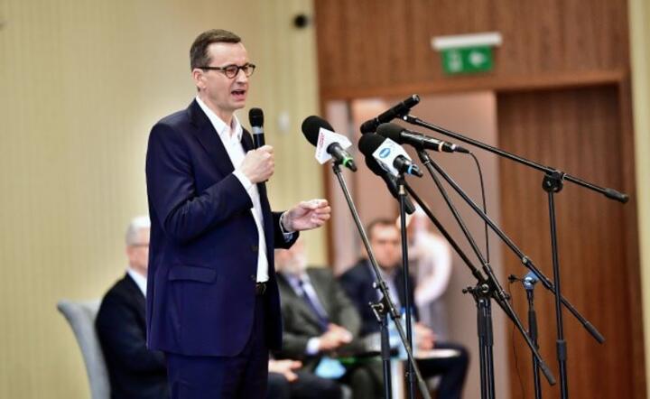  Premier Mateusz Morawiecki podczas konwencji samorządowej, 20 bm. we Wrocławiu / autor: PAP/Sebastian Borowski