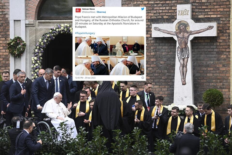 autor: PAP/EPA/ZOLTAN BALOGH; Twitter/VaticanNews