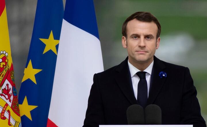 Emmanuel Macron / autor: PAP/EPA/IAN LANGSDON