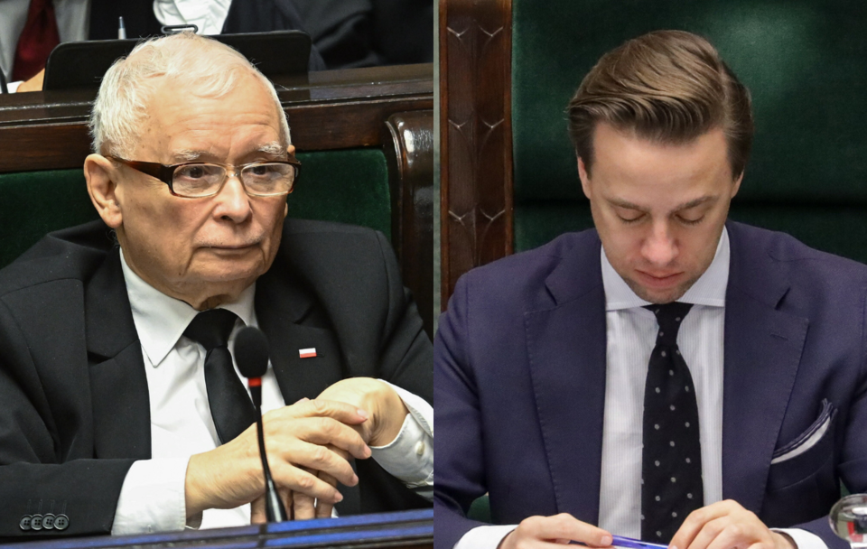 Jarosław Kaczyński i Krzysztof Bosak / autor: PAP/Radek Pietruszka/Tomasz Gzell