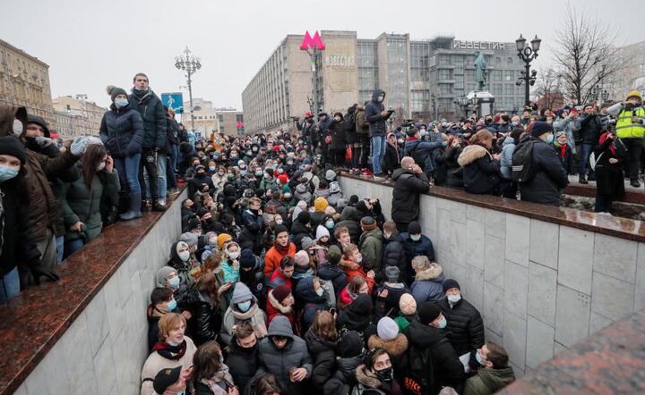 Demonstracje w Moskwie / autor: PAP/EPA/MAXIM SHIPENKOV