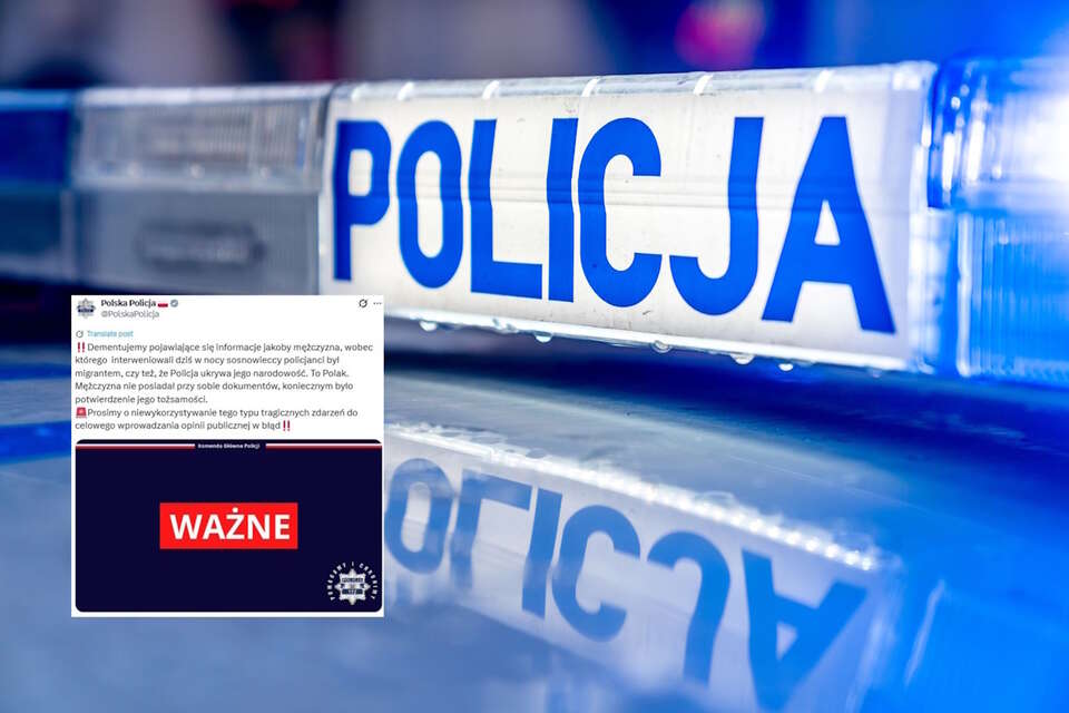 Policja / autor: Fratria/X-Policja, screen