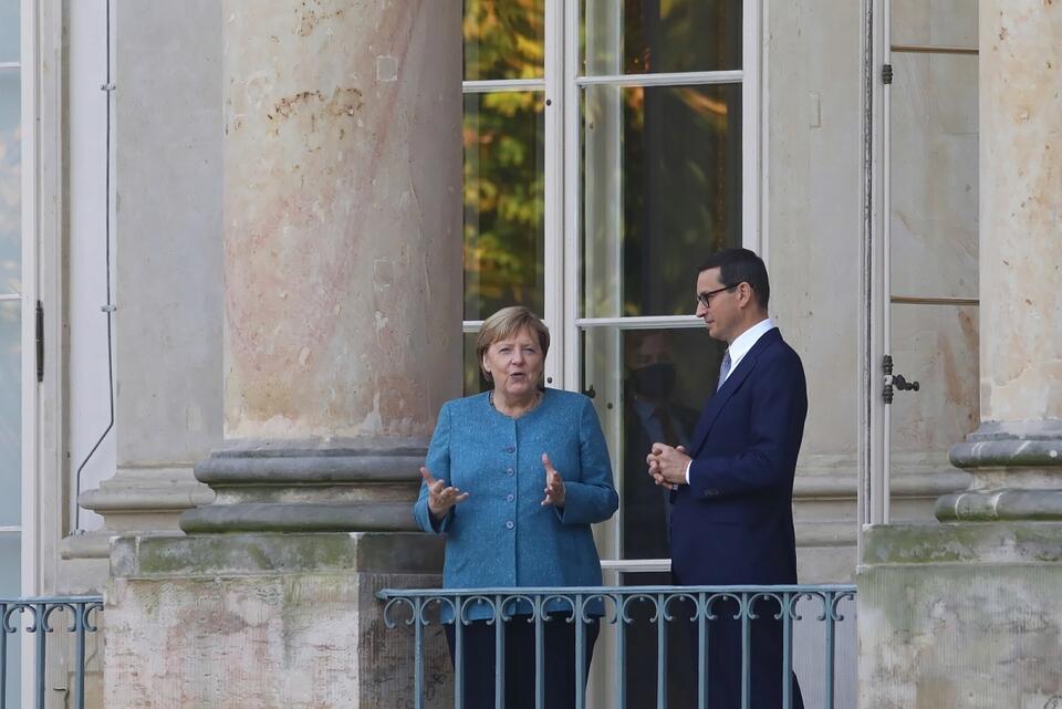 Angela Merkel, Mateusz Morawiecki / autor: 	PAP/Rafał Guz