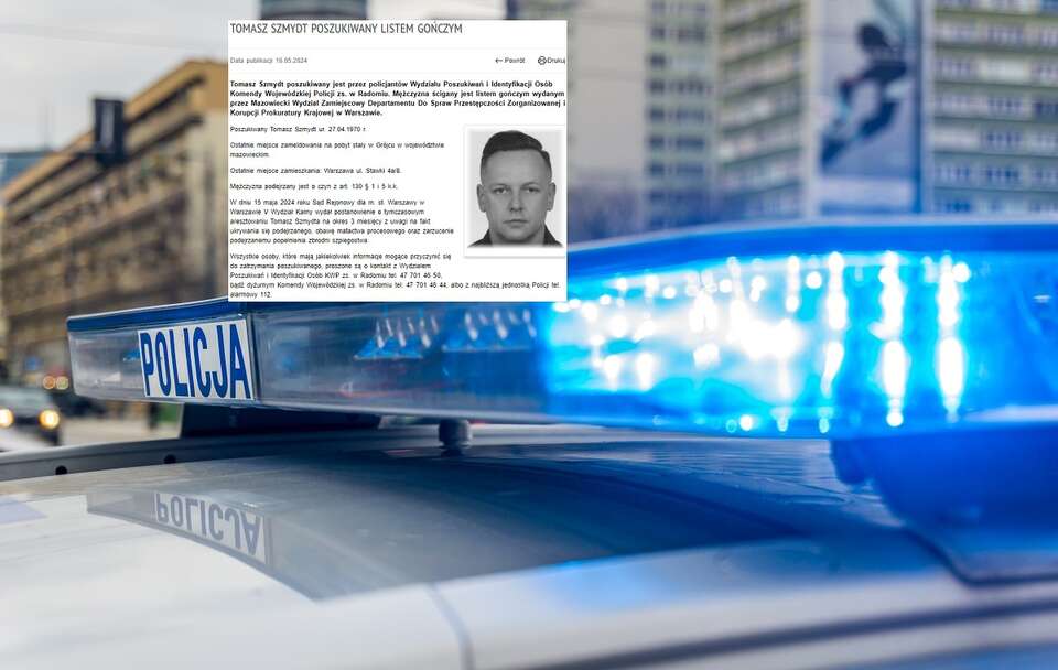 Policja opublikowała list gończy za Tomaszem Szmydtem!
