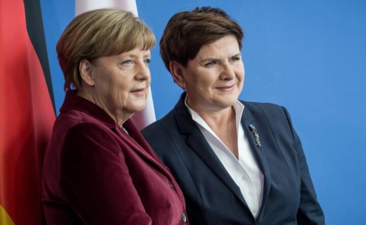 Kanclerz Angela Merkel i premier Beata Szydło po rozmowach 12 lutego w Berlinie, fot. PAP/EPA/MICHAEL KAPPELER 