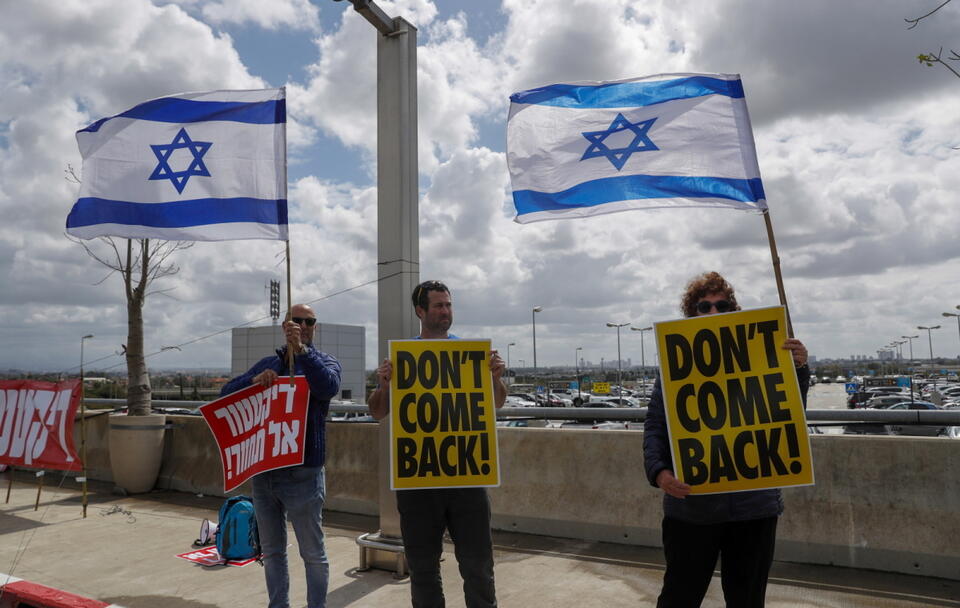 Protesty w Izraelu / autor: PAP/EPA/ATEF SAFADI