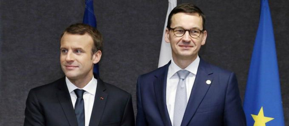 Macron i Morawiecki / autor: PAP/epa
