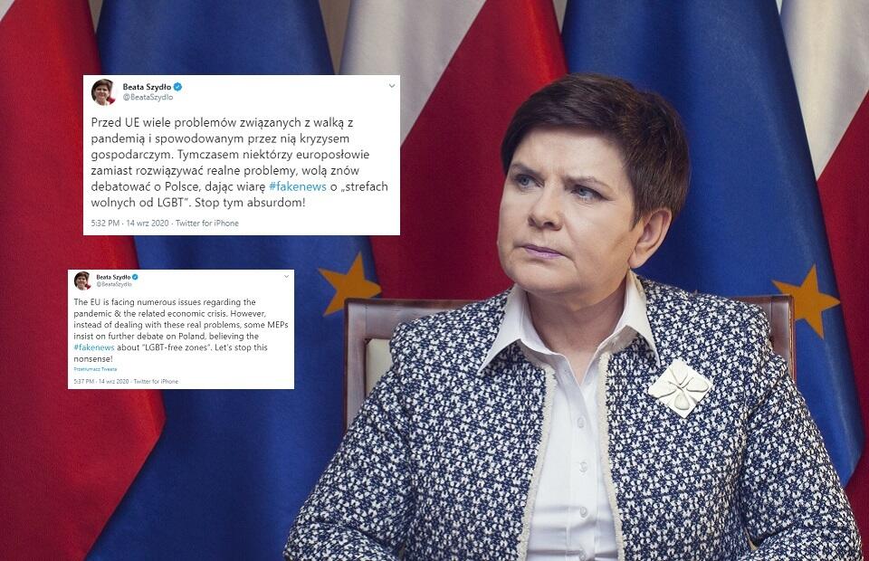 Beata Szydło, europoseł PiS, była premier / autor: Fratria; Twitter/Beata Szydło