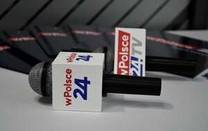 Mikrofon z logo Telewizji wPolsce24 / autor: Fratria