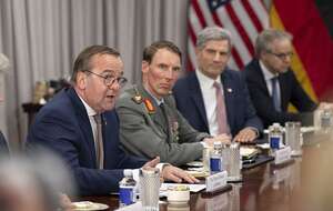 Boris Pistorius, minister obrony Niemiec, podczas wizyty w Pentagonie w 2025 r. / autor: U.S. Secretary of Defense, Public domain, via Wikimedia Commons