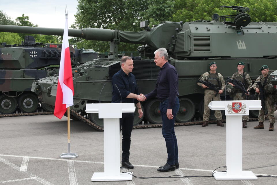 Wizyta prezydentów Polski i Litwy w Mariampolu / autor: PAP