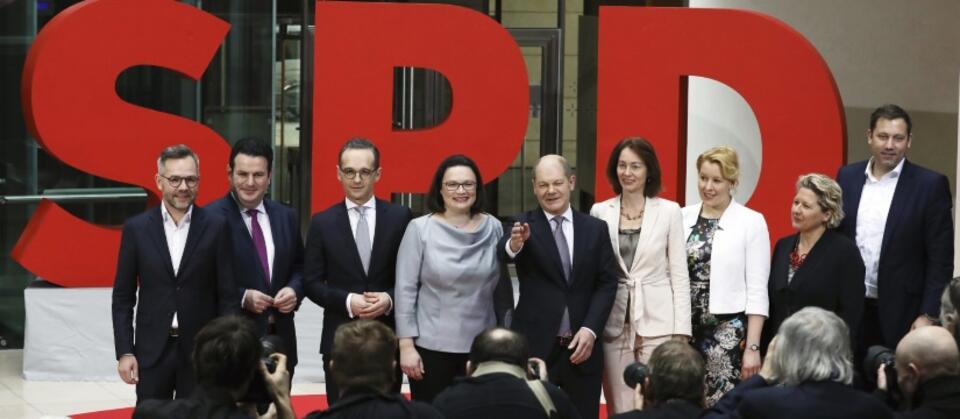 Przyszli ministrowie SPD / autor: PAP/epa