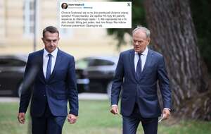 Adam Szłapka i Donald Tusk / autor: PAP/Leszek Szymański/X