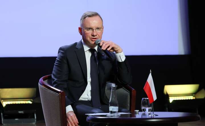  Prezydent RP Andrzej Duda na konferencji "The Idea of Europe Forum" w Kownie. / autor: PAP/Paweł Supernak