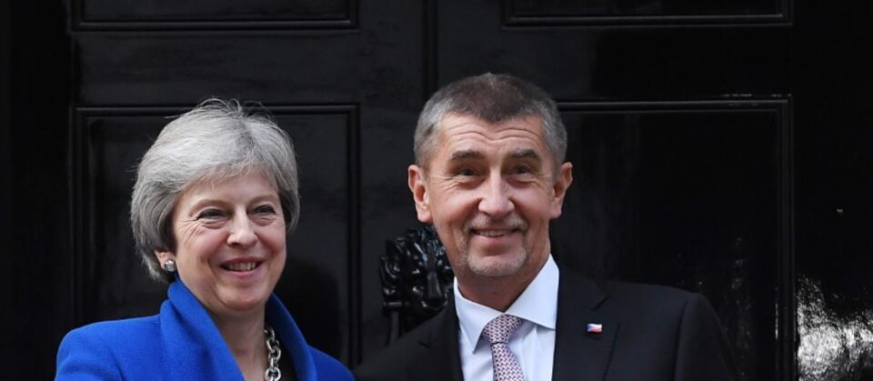 Theresa May,  Andrej Babis / autor: PAP/EPA