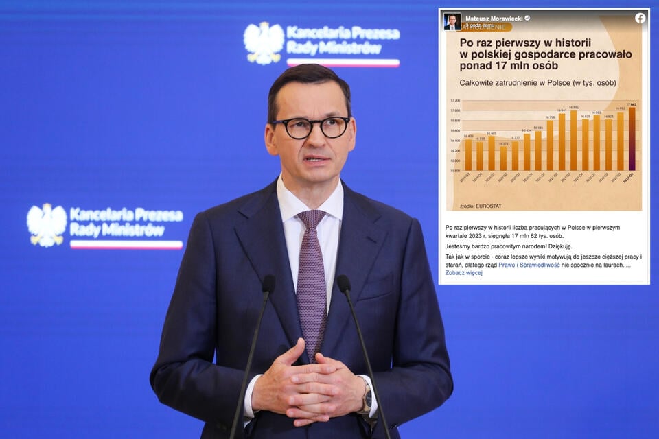 remier Mateusz Morawiecki podczas konferencji prasowej po posiedzeniu rządu. / autor:  PAP/Paweł Supernak