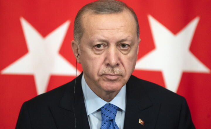 Prezydent Turcji Recep Tayyip Erdogan / autor: PAP/EPA/PAVEL GOLOVKIN 