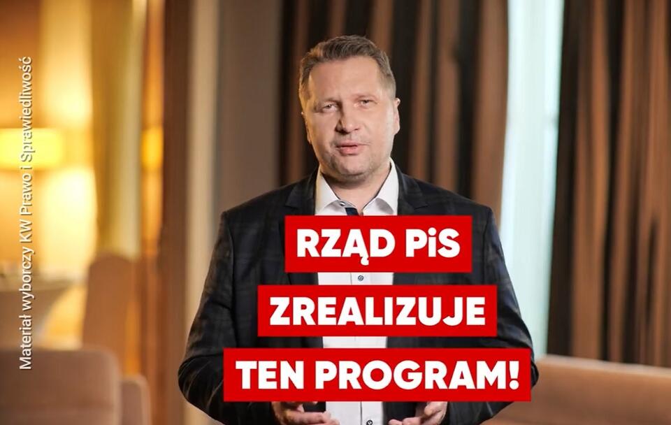 Minister Przemysław Czarnek / autor: Twitter/PiS (screenshot)