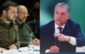 Wołodymyr Zełenski i Viktor Orban / autor: Fratria