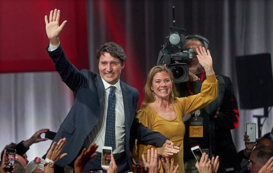 Państwo Trudeau w 2019 roku / autor: PAP/EPA/VALERIE BLUM