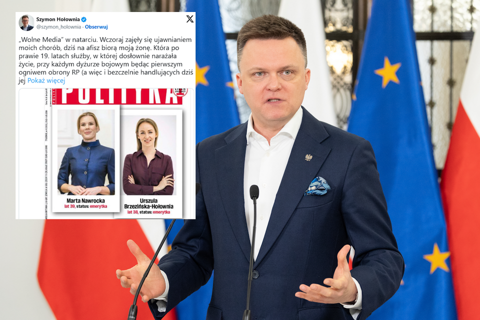 Hołownia odpowiada na okładkę "Polityki" / autor: Fratria / X