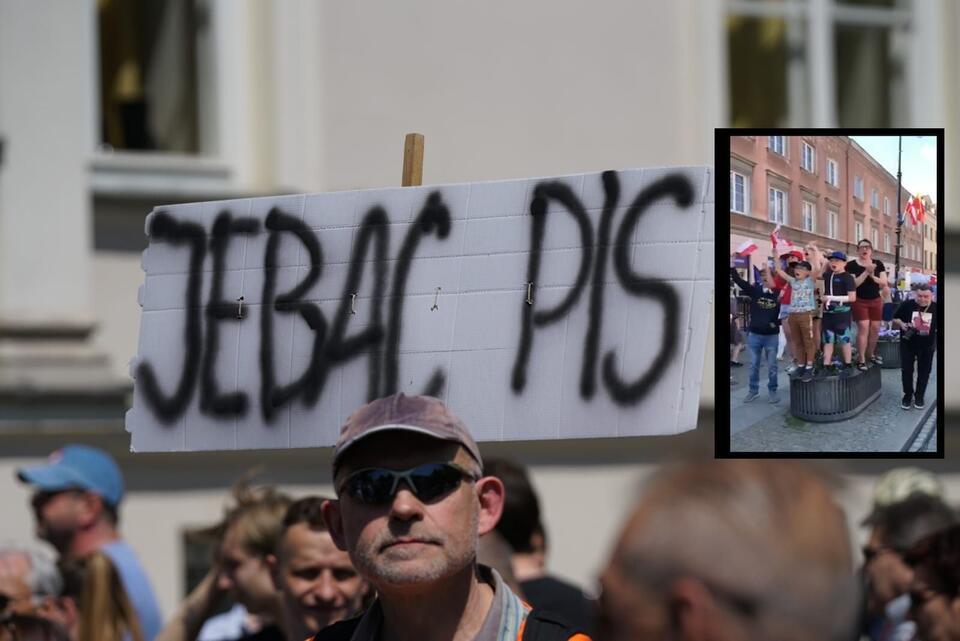 Opposition protest in Warsaw
