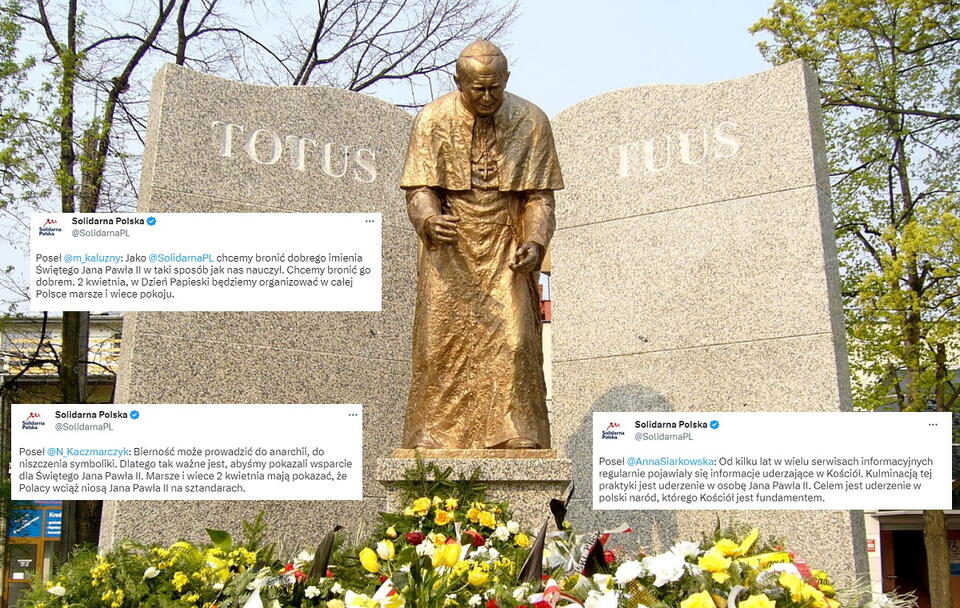 św. Jan Paweł II / autor: Pomik Jana Pawła II w Wołominie/Paweł Kocik/5 May 2006/Twitter