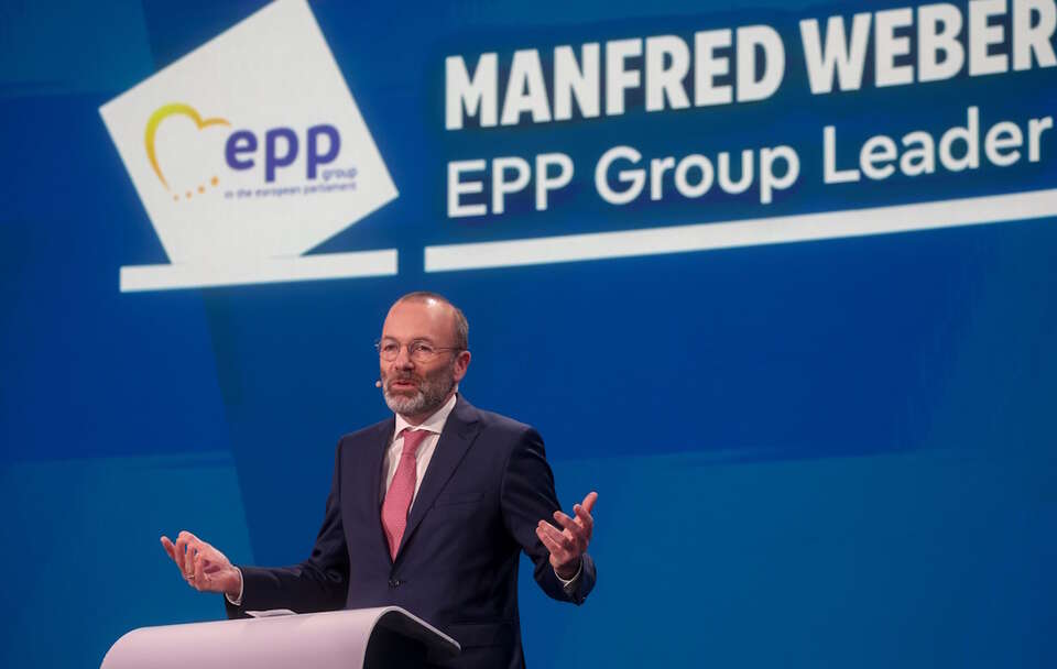 Manfred Weber / autor: PAP/EPA/OLIVIER HOSLET