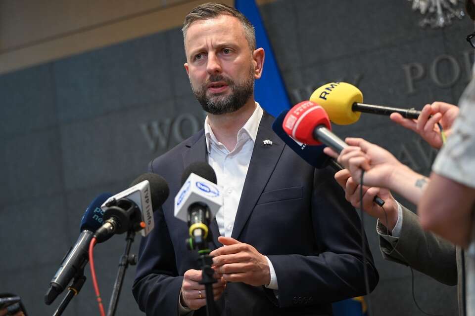 Władysław Kosiniak-Kamysz podczas konferencji prasowej podsumowującej dotychczasowe przygotowania MON do organizowanego w Ankarze szczytu NATO. / autor: PAP/Marcin Obara