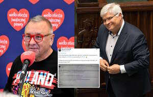 Jerzy Owsiak i Maciej Lasek / autor: Fratria/X-Michał Czarnik, screen