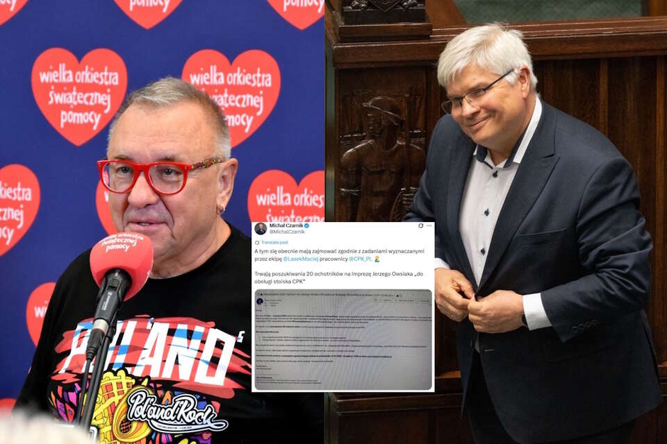 Jerzy Owsiak i Maciej Lasek / autor: Fratria/X-Michał Czarnik, screen