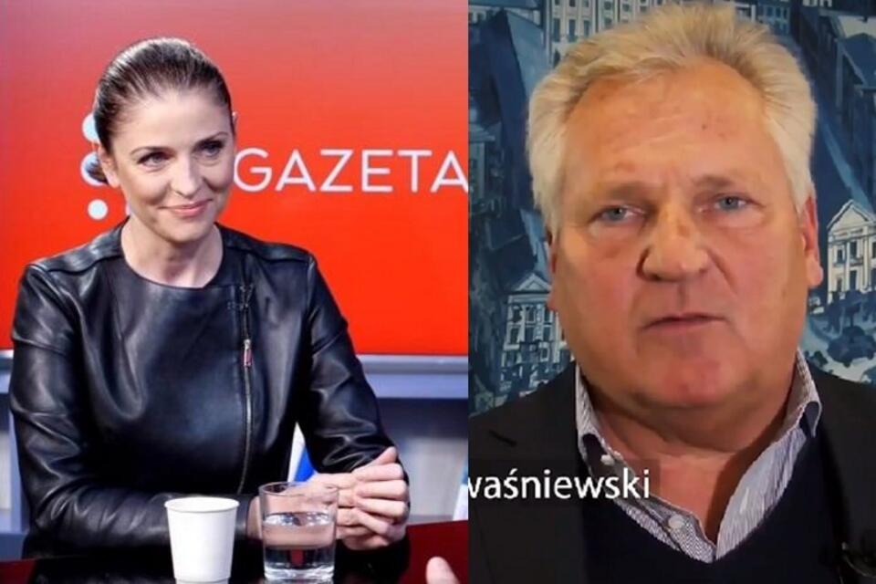 Joanna Mucha/Aleksander Kwaśniewski  / autor: screen TT/FB gazeta.pl