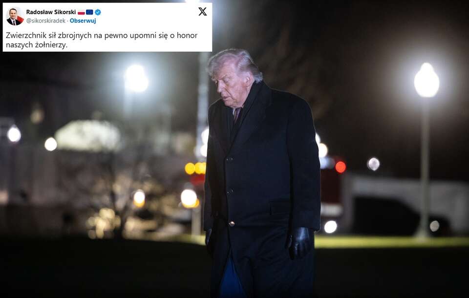 Prezydent Trump powiedział w rozmowie z telewizją Fox News, że Stany Zjednoczone nigdy nie potrzebowały pomocy NATO.  / autor: EPA/Francis Chung / POOL Dostawca: PAP/EPA.