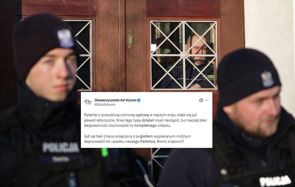 "Ad Vocem" ostro ocenia wtargnięcie "żurkowców" do siedziby KRS