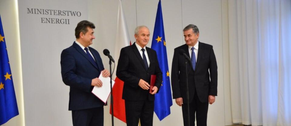 Grzegorz Tobiszowski, Krzysztof Tchórzewski, Tadeusz Skobel  / autor: Twitter Ministerstwo Energii