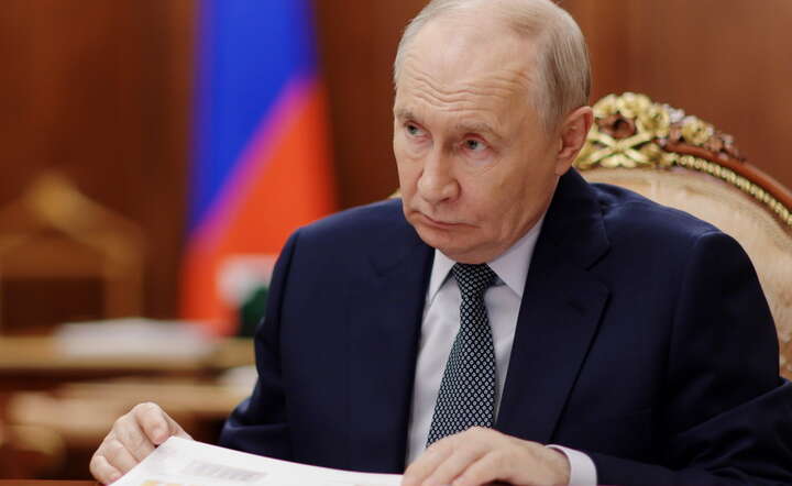 Prezydent Rosji Władimir Putin w gabinecie na Kremlu, 27 sierpnia 2026 / autor: PAP/EPA/MIKHAIL METZEL/SPUTNIK/KREMLIN