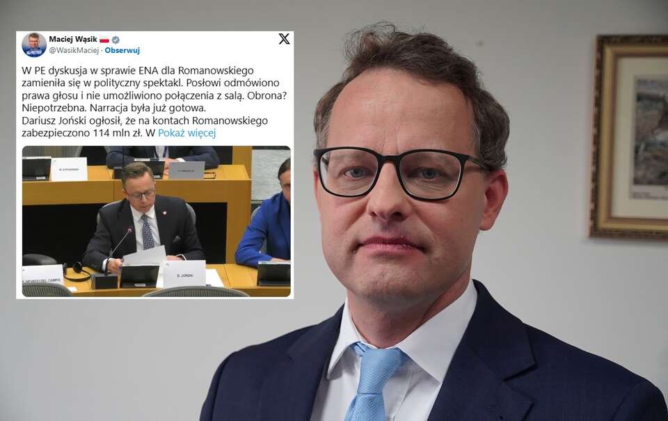 Cyrk w PE ws. Romanowskiego. Wąsik o Jońskim: Kłamstwo